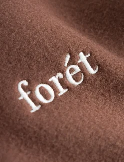 Men Forét Sweatshirts-Motion Half Zip-Deep Brown