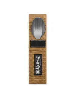 Forét Goods-Muranokajiya X Foret-Fork & Spoon Set-Titanium