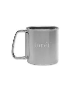 Men Forét Accessories-Muranokajiya X Foret-Single Wall Mug 300Ml-Titanium