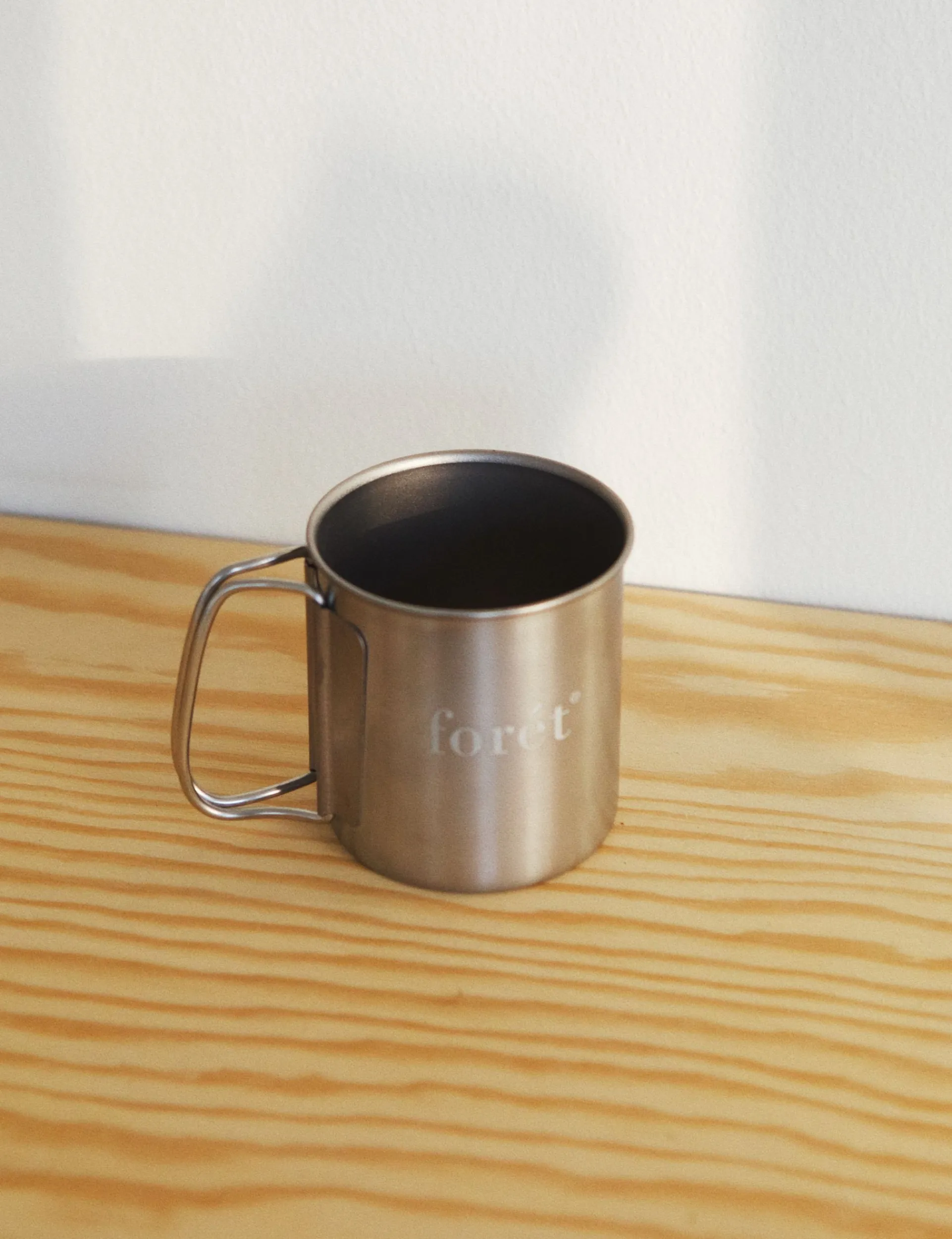 Men Forét Outdoor Goods-Muranokajiya X Foret-Single Wall Mug 300Ml-Titanium