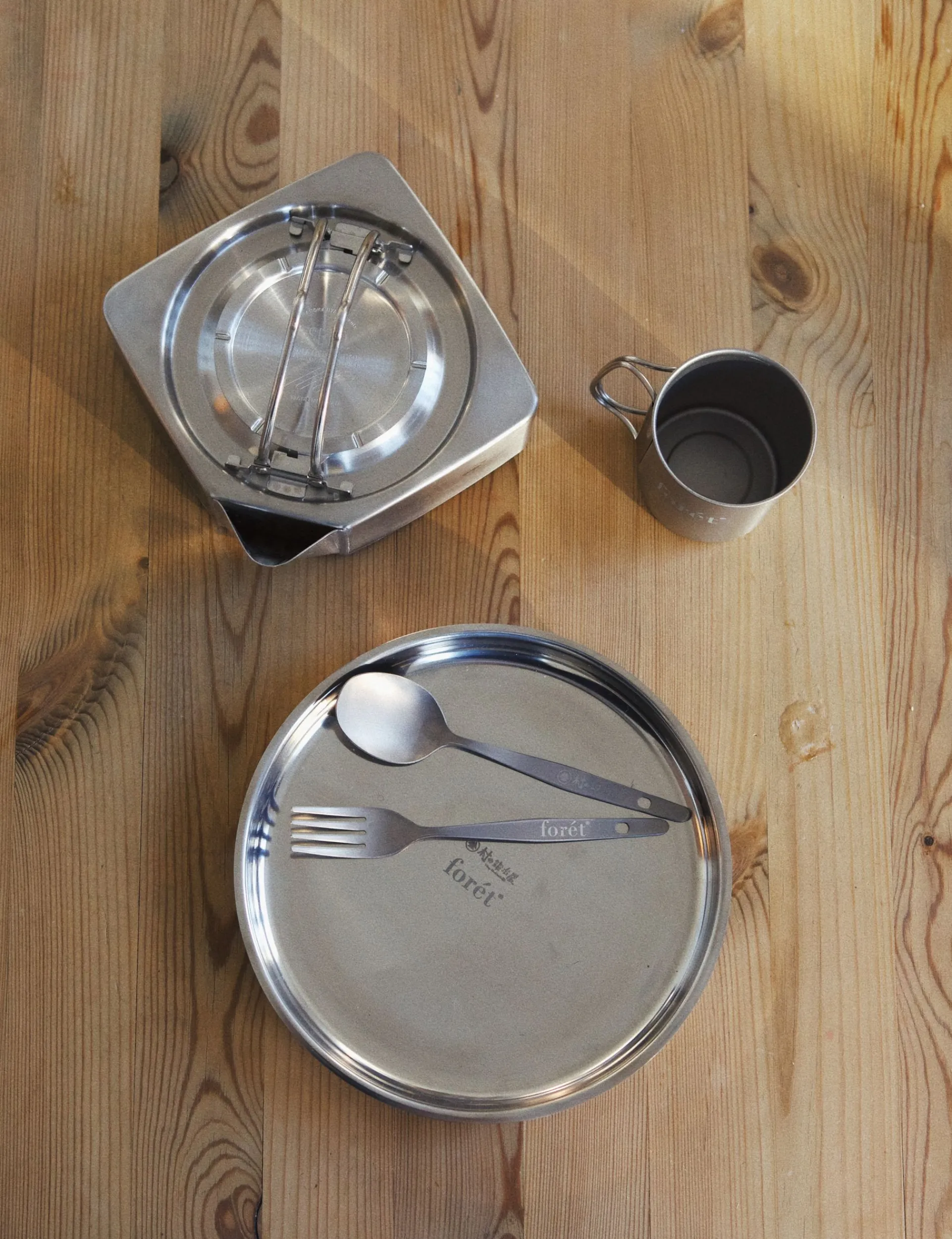Men Forét Accessories-Muranokajiya X Foret-Square Kettle-Stainless Steel