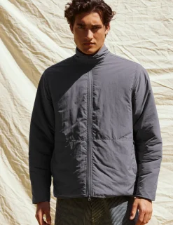 Men Forét Jackets-Myst Liner Jacket-Grey