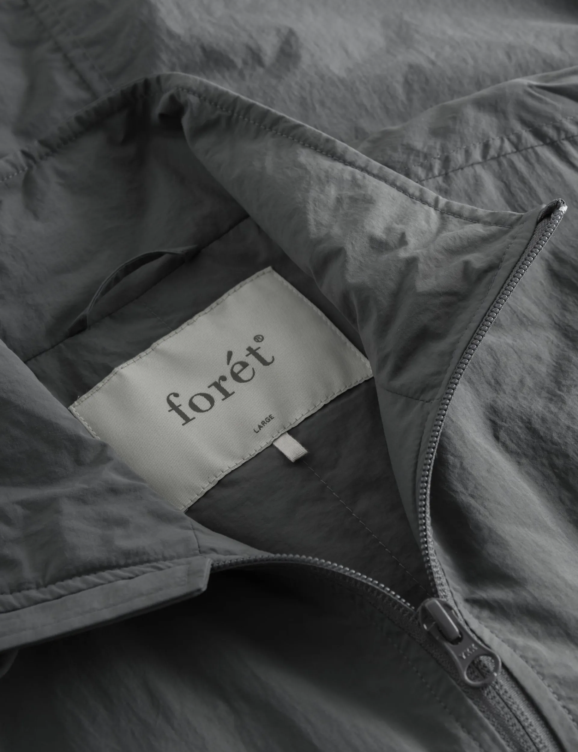 Men Forét Jackets-Myst Liner Jacket-Grey