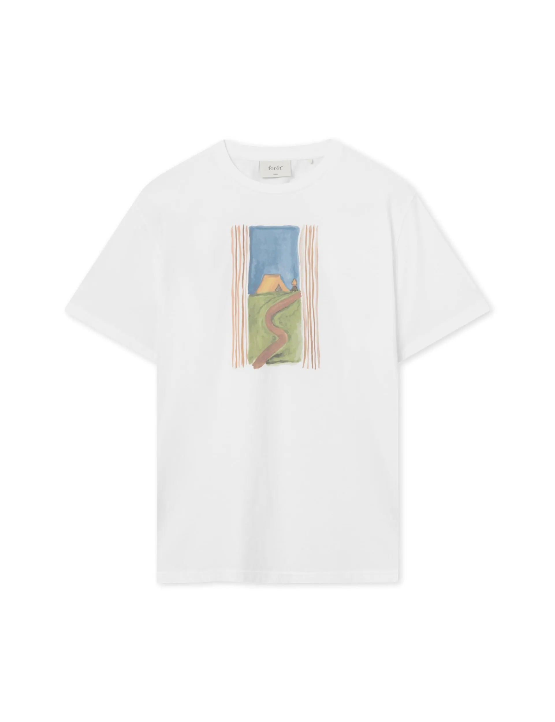 Men Forét T-Shirts-Nomad T-Shirt-White
