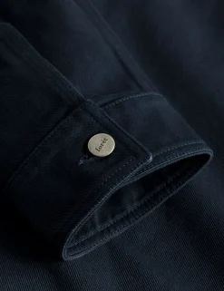 Men Forét Shirts-Nowhere Overshirt-Navy