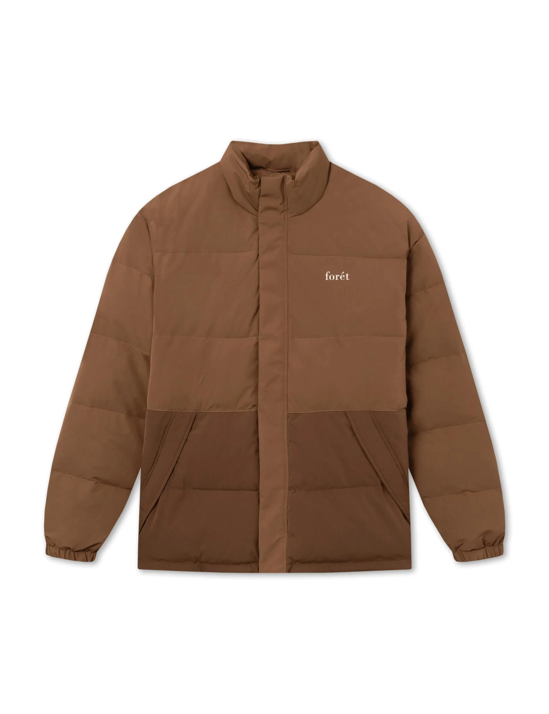 Men Forét Jackets-Oat Puffer Jacket-Brown