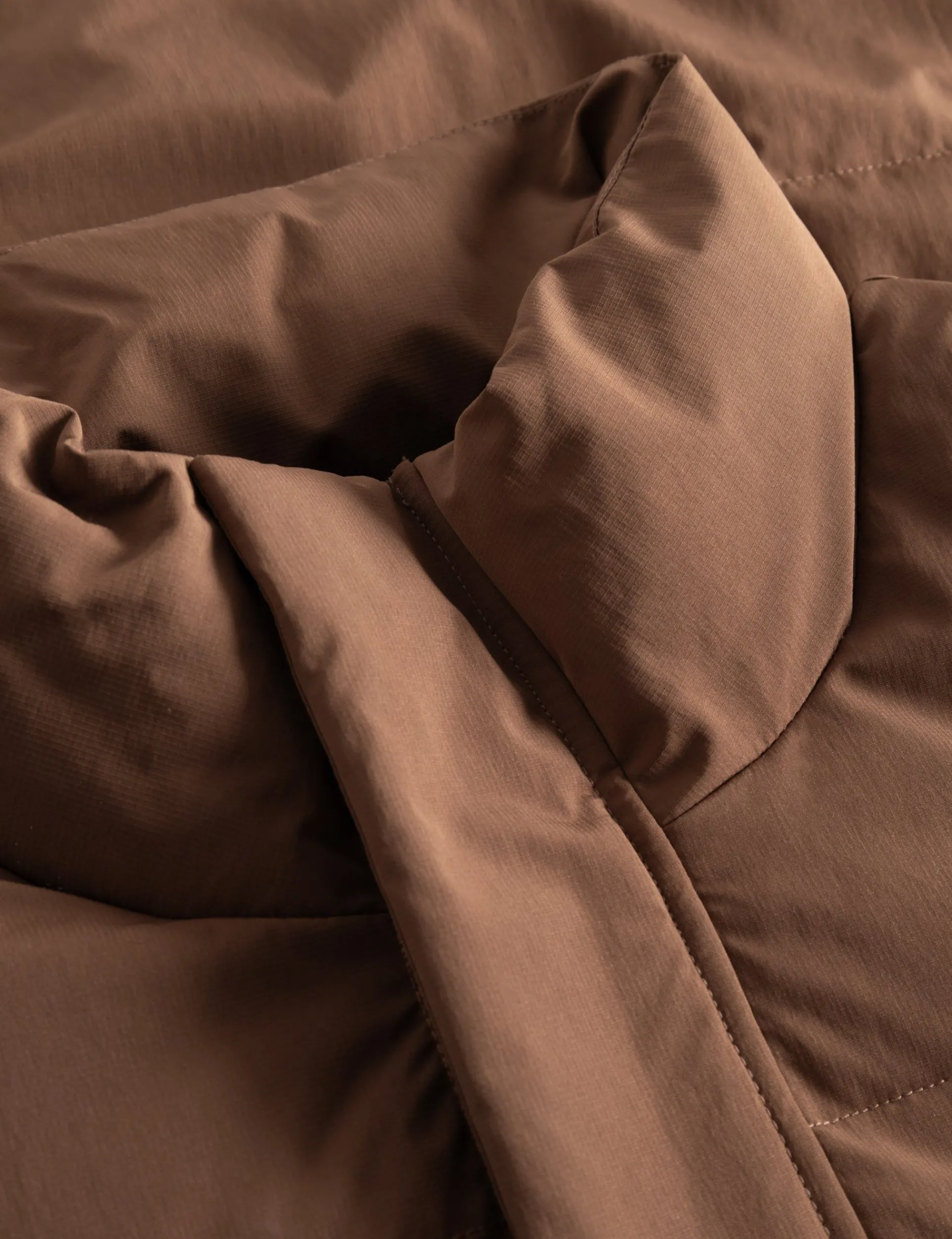 Men Forét Jackets-Oat Puffer Jacket-Brown