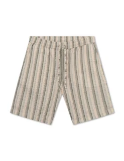 Men Forét Shorts-Otter Seerssucker Shorts-Grey Stripe