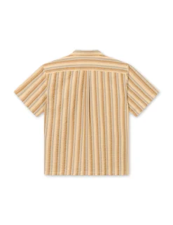Men Forét Shirts-Otter Seerssucker Ss Shirt-Rubber Stripe