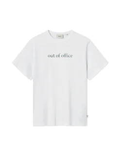 Men Forét T-Shirts-Out T-Shirt-White/Dark Green