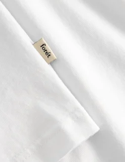 Men Forét T-Shirts-Out T-Shirt-White/Dark Green