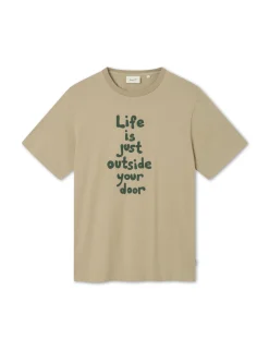 Men Forét T-Shirts-Outside T-Shirt-Khaki/Dark Green