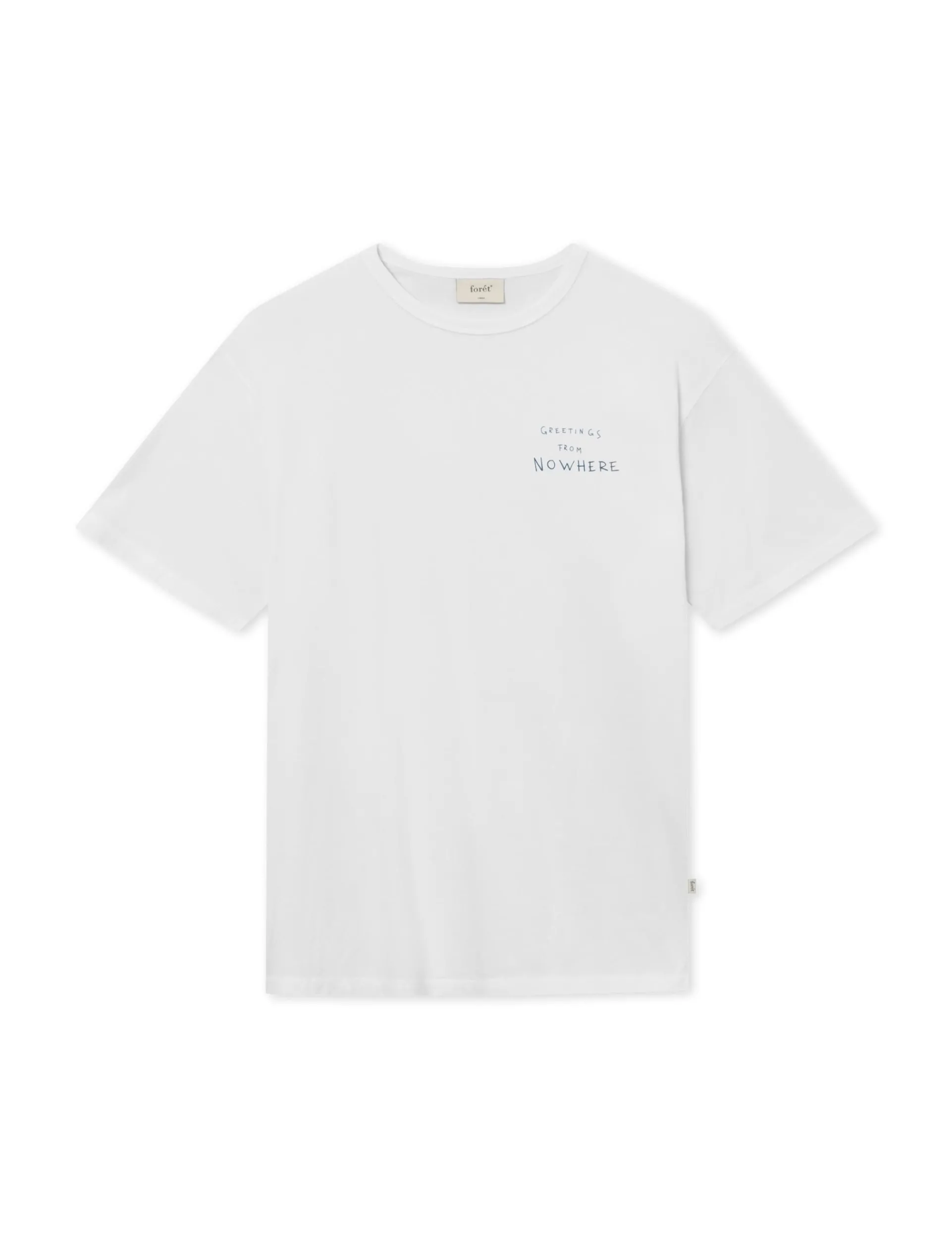 Men Forét T-Shirts-Paddle T-Shirt-White
