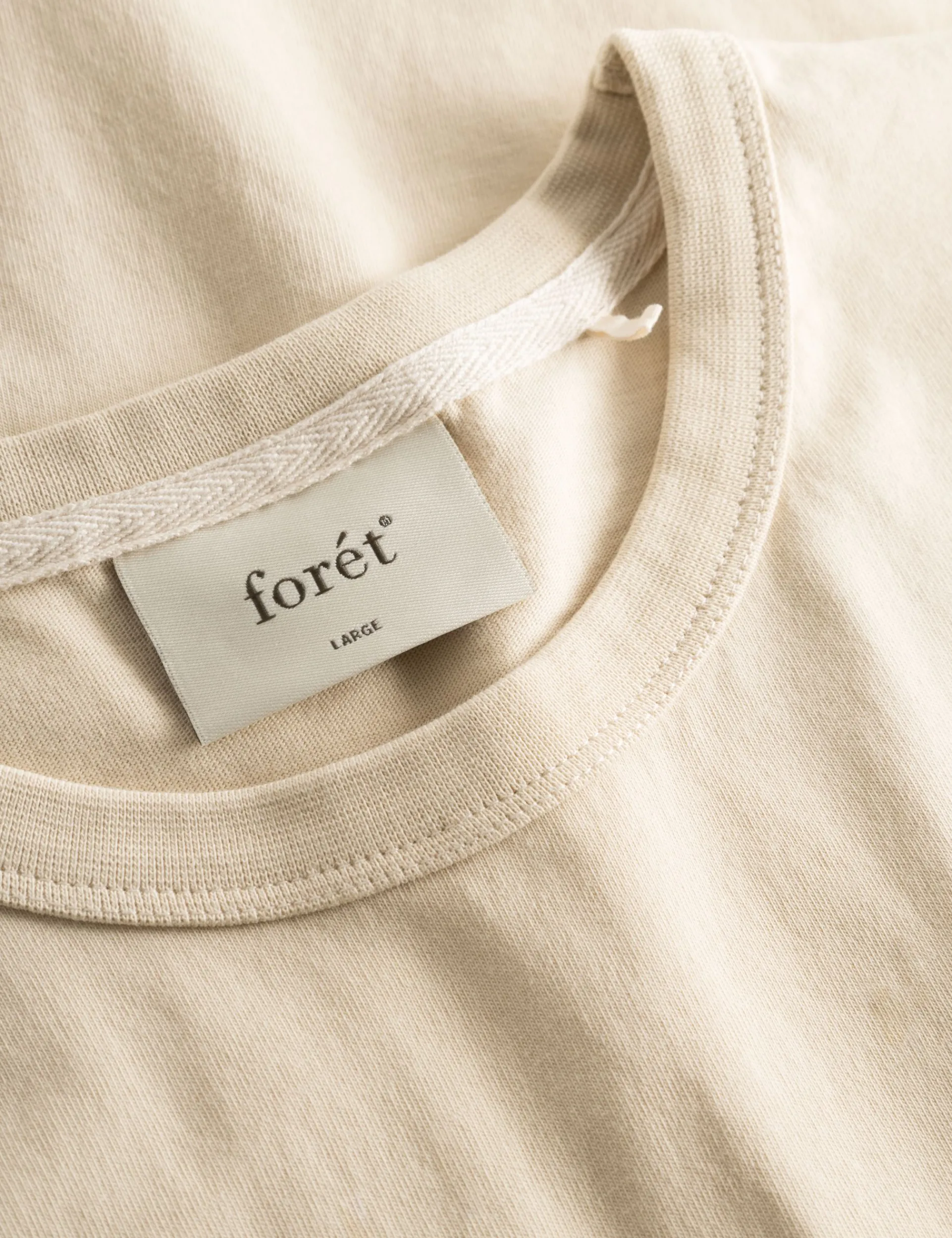 Men Forét T-Shirts-Patch T-Shirt-Oat