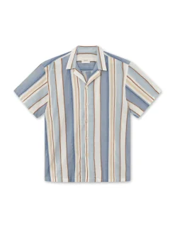 Men Forét Shirts-Peer Ss Shirt-Stripe