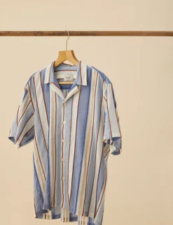 Men Forét Shirts-Peer Ss Shirt-Stripe