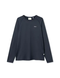 Men Forét Sweatshirts-Play Longsleeve-Navy/White