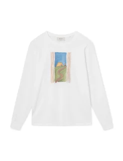 Men Forét T-Shirts-Remote Longsleeve-White