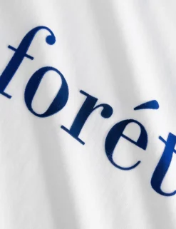 Men Forét T-Shirts-Resin Multi T-Shirt-White/Blue