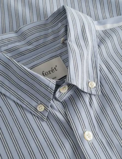 Men Forét Shirts-Rest Shirt-Light Blue/Cloud
