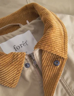 Men Forét Jackets-Row Oilskin Jacket-Khaki