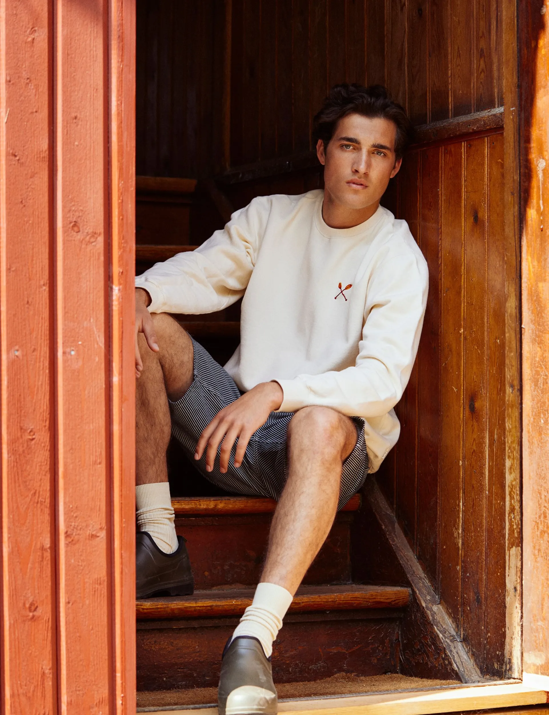 Men Forét Sweatshirts-Sail Sweatshirt-Cloud
