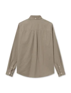 Men Forét Shirts-Serene Linen Shirt-Taupe