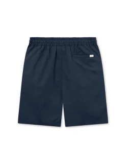 Men Forét Shorts-Serene Linen Shorts-Navy