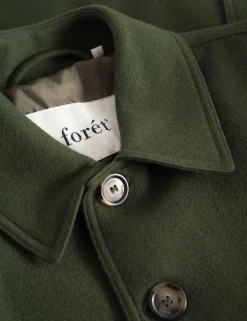Men Forét Jackets-Shelter Wool Coat-Army
