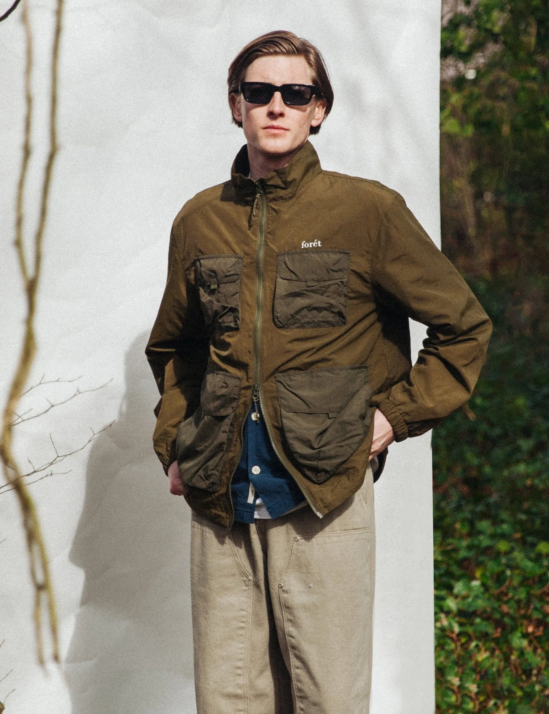 Men Forét Jackets-Sizzle Jacket-Army