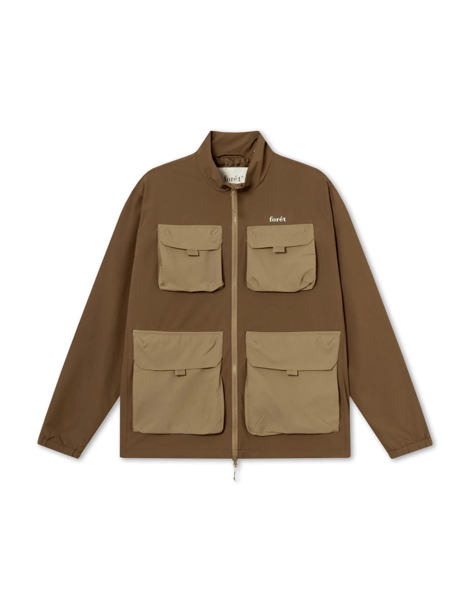 Men Forét Sweatshirts-Sizzle Jacket-Brown