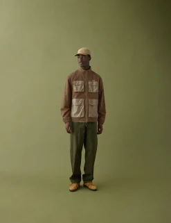 Men Forét Sweatshirts-Sizzle Jacket-Brown