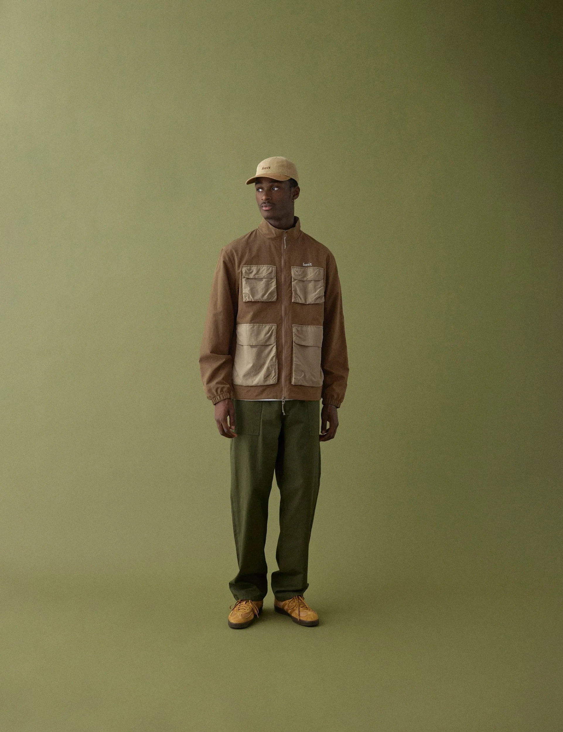 Men Forét Overshirts-Sizzle Jacket-Brown