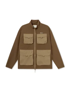 Men Forét Jackets-Sizzle Jacket-Brown
