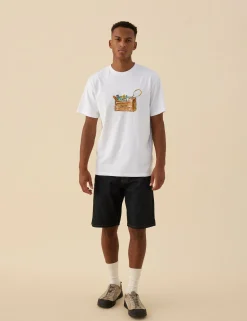 Men Forét T-Shirts-Sketch T-Shirt-White