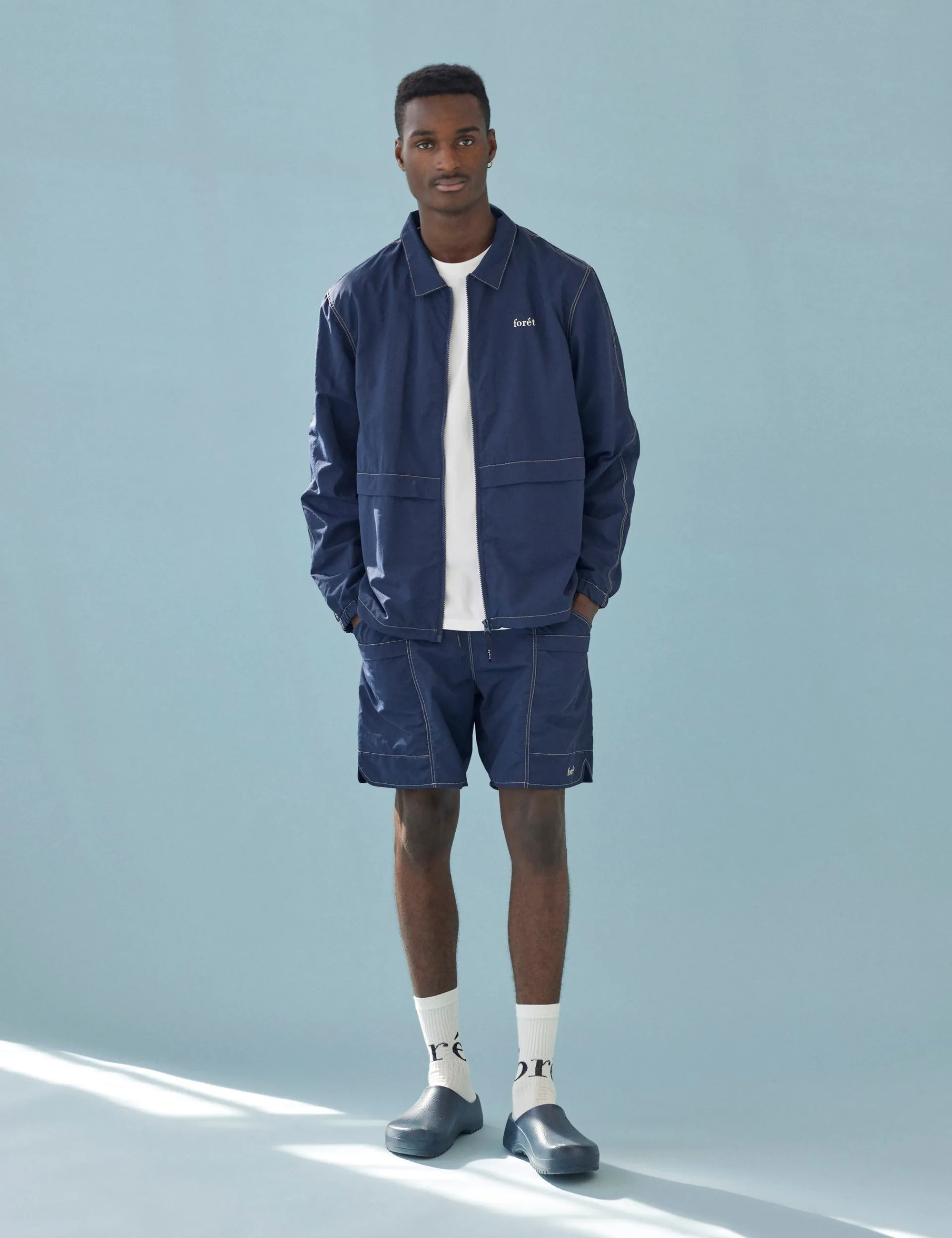 Men Forét Jackets-Space Jacket-Navy