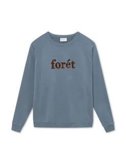 Men Forét Sweatshirts-Spruce Sweatshirt-Vintage Blue