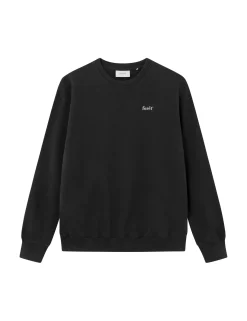 Men Forét Sweatshirts-Still Sweatshirt-Washed Black