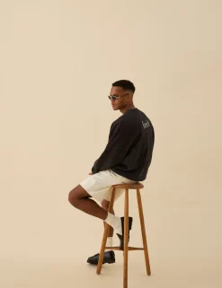 Men Forét Sweatshirts-Still Sweatshirt-Washed Black