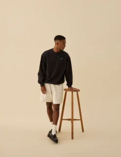 Men Forét Sweatshirts-Still Sweatshirt-Washed Black
