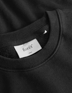 Men Forét Sweatshirts-Still Sweatshirt-Washed Black