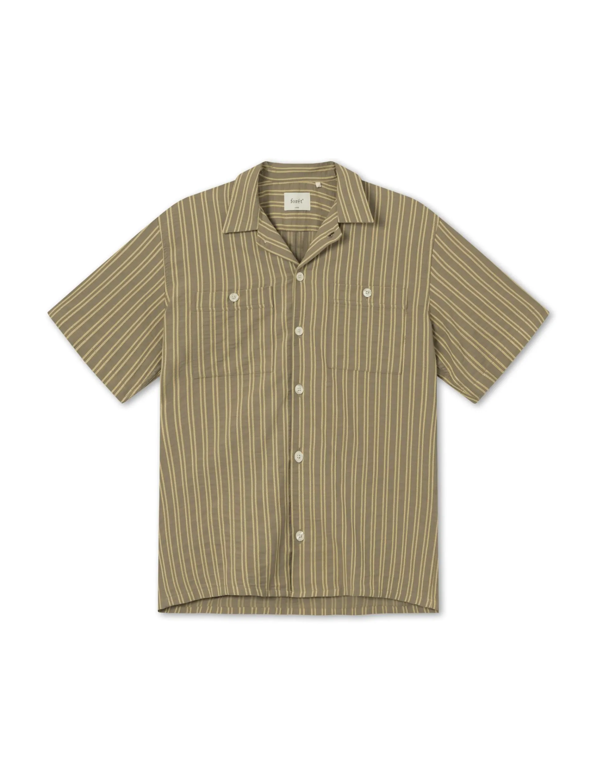 Men Forét Shirts-Sway Shirt-Yellow