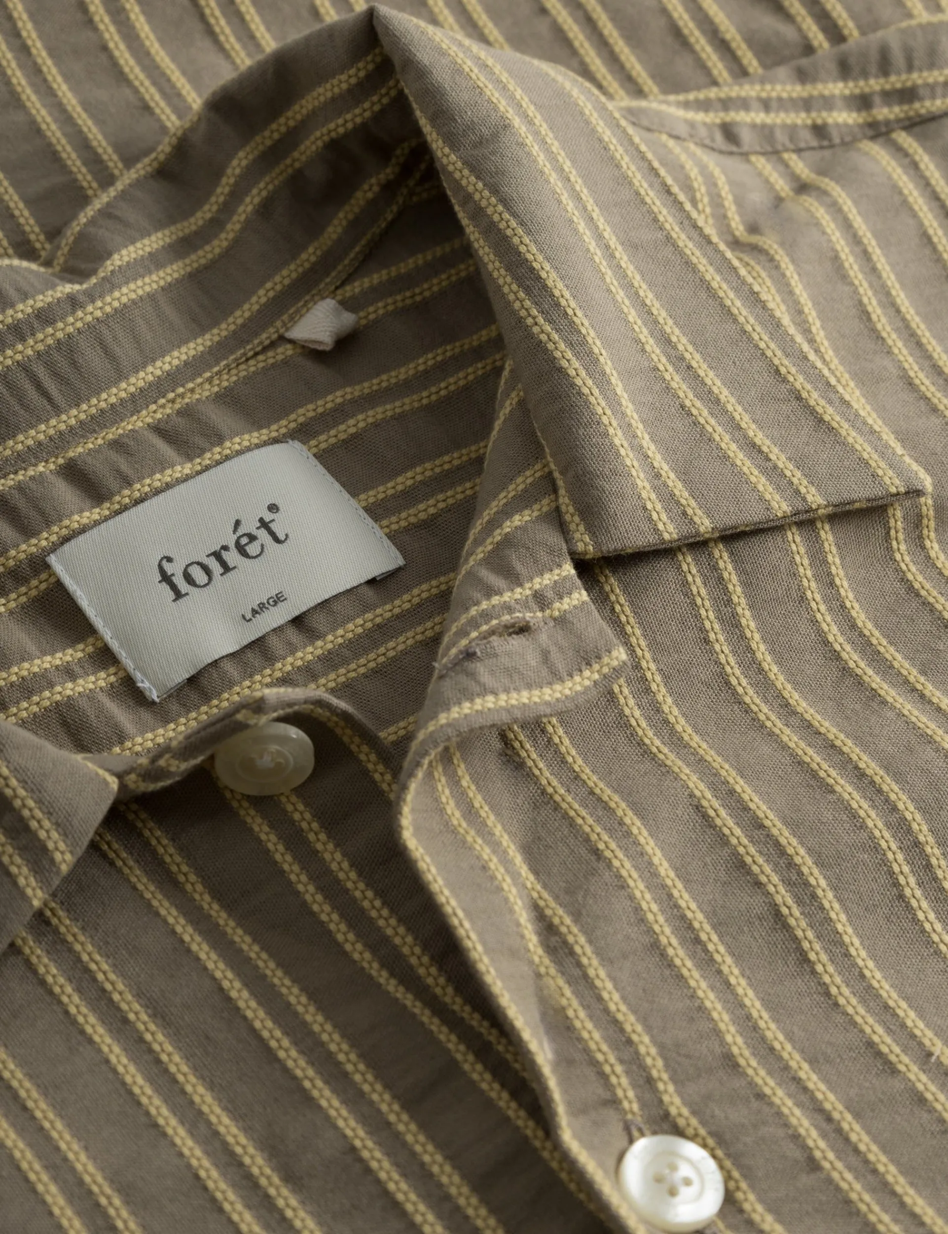 Men Forét Shirts-Sway Shirt-Yellow
