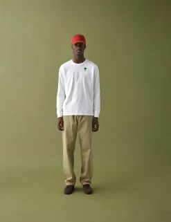 Men Forét Sweatshirts-Timber Longsleeve-White