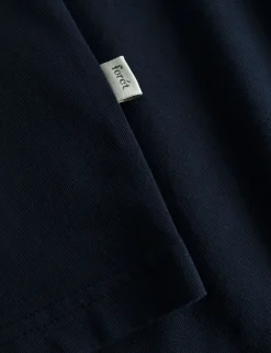 Men Forét T-Shirts-Tip T-Shirt-Navy