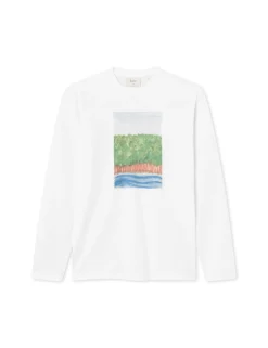 Men Forét T-Shirts-Trotter Longsleeve-White