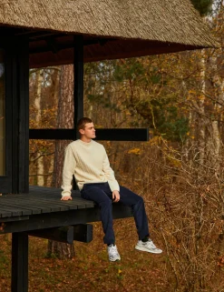 Men Forét Sweatshirts-Tundra Wool Cable Knit-Cloud