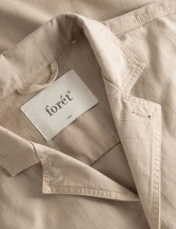 Men Forét Shirts-Valley Unconstructed Blazer-Khaki