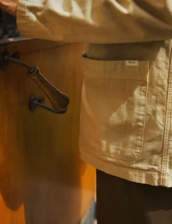 Men Forét Shirts-Valley Unconstructed Blazer-Khaki
