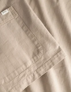Men Forét Shirts-Valley Unconstructed Blazer-Khaki